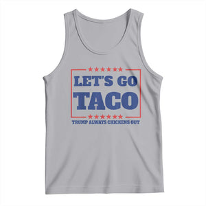 Funny Let's Go Taco Tank Top Tacos for President Humor TS02 Athletic Heather Print Your Wear