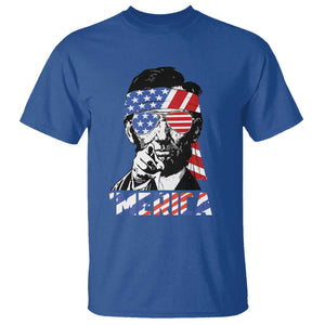 Funny Lincoln 4th Of July Merica T Shirt Abe American Flag TS10 Royal Blue Print Your Wear