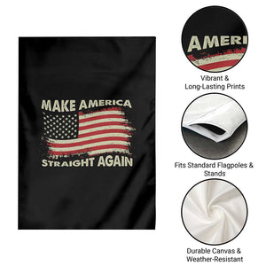 Funny MASA Make America Straight Again Garden Flag 4th of July American Flag US Map TS02 Print Your Wear