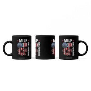 Funny MILF Man I Love Fireworks Coffee Mug American Patriotic July 4th US Flag TS11 Print Your Wear
