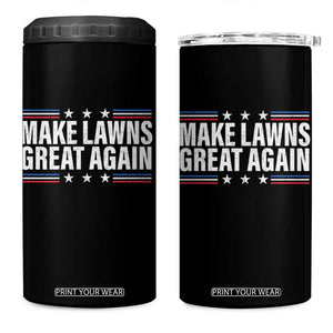 Funny Make Lawns Great Again 4 in 1 Can Cooler Tumbler Lawn Mower Dad Gardener TS11 One Size: 16 oz Black Print Your Wear