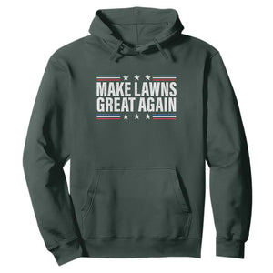 Funny Make Lawns Great Again Hoodie Lawn Mower Dad Gardener TS11 Dark Forest Green Print Your Wear