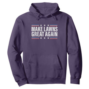 Funny Make Lawns Great Again Hoodie Lawn Mower Dad Gardener TS11 Purple Print Your Wear