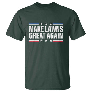Funny Make Lawns Great Again T Shirt Lawn Mower Dad Gardener TS11 Dark Forest Green Print Your Wear