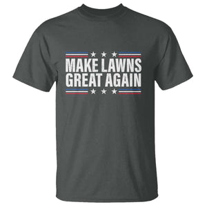 Funny Make Lawns Great Again T Shirt Lawn Mower Dad Gardener TS11 Dark Heather Print Your Wear