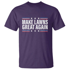 Funny Make Lawns Great Again T Shirt Lawn Mower Dad Gardener TS11 Purple Print Your Wear