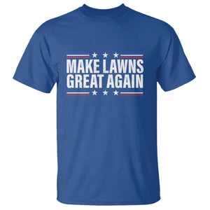 Funny Make Lawns Great Again T Shirt Lawn Mower Dad Gardener TS11 Royal Blue Print Your Wear