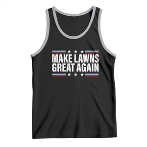 Funny Make Lawns Great Again Tank Top Lawn Mower Dad Gardener TS11 Black Athletic Heather Print Your Wear