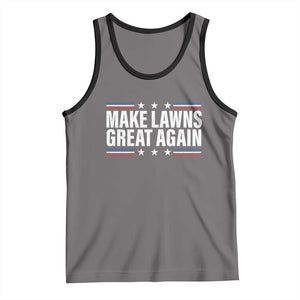 Funny Make Lawns Great Again Tank Top Lawn Mower Dad Gardener TS11 Deep Heather Black Print Your Wear