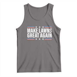 Funny Make Lawns Great Again Tank Top Lawn Mower Dad Gardener TS11 Deep Heather Print Your Wear
