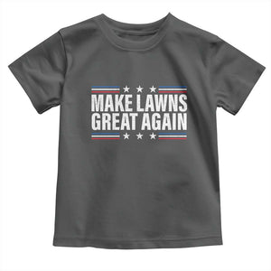 Funny Make Lawns Great Again Toddler T Shirt Lawn Mower Dad Gardener TS11 Dark Heather Print Your Wear