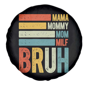 Funny Mama Mommy Mom Milf Bruh Spare Tire Cover Mother's Day Vintage Stripes TS11 Print Your Wear