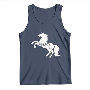 Funny Mama Unicorn Tank Top Mamacorn Mommy Mother's Day TS11 Navy Print Your Wear