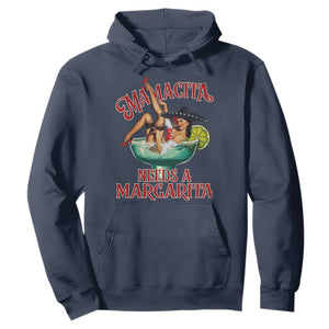 Funny Mamacita Needs A Margarita Hoodie Magarita Cocktail Mexican Pin Up Girl TS11 Navy Print Your Wear