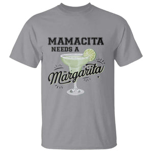 Funny Mamacita Needs A Margarita T Shirt Magarita Cocktail Lover TS11 Sport Gray Print Your Wear
