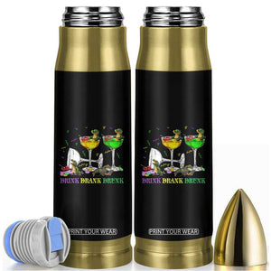 Funny Mardi Gras Drinking Bullet Tumbler Drink Drank Drunk Glass Of Wine Alligators TS11 Black Print Your Wear