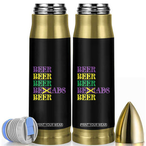 Funny Mardi Gras Drinking Bullet Tumbler Retro Beads Beer Carnival Party TS11 Black Print Your Wear