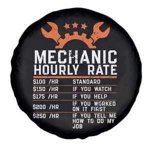 Funny Mechanic Hourly Rate Auto Car Mechanic Labor Rates Spare Tire Cover TS11 Print Your Wear