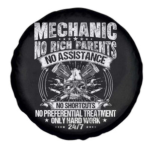 Funny Mechanic No Rich Parents No Assistance No Handouts Spare Tire Cover Car Mechanic Garage TS11 Print Your Wear