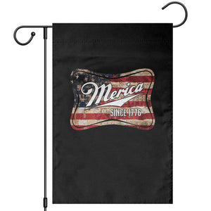 Funny Merica Since 1776 Garden Flag 4th of July Beer Lover American Flag TS11 Black Print Your Wear