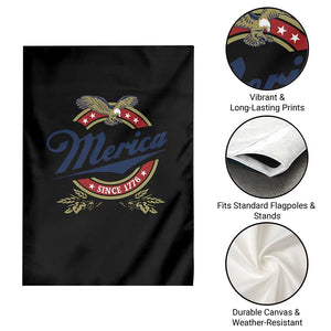 Funny Merica Since 1776 Garden Flag 4th of July Beer Lover Eagle TS11 Print Your Wear