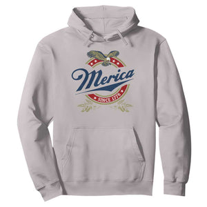 Funny Merica Since 1776 Hoodie 4th of July Beer Lover Eagle TS11 Ice Gray Print Your Wear