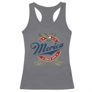 Funny Merica Since 1776 Racerback Tank Top 4th of July Beer Lover Eagle TS11 Charcoal Print Your Wear