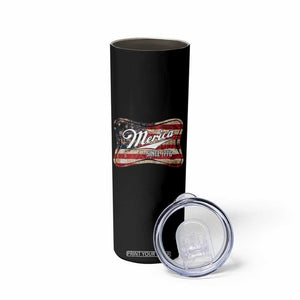 Funny Merica Since 1776 Skinny Tumbler 4th of July Beer Lover American Flag TS11 Print Your Wear