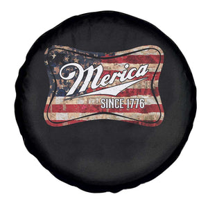 Funny Merica Since 1776 Spare Tire Cover 4th of July Beer Lover American Flag TS11 Print Your Wear