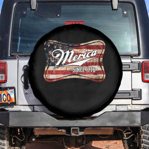Funny Merica Since 1776 Spare Tire Cover 4th of July Beer Lover American Flag TS11 No hole Black Print Your Wear