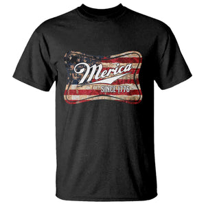 Funny Merica Since 1776 T Shirt 4th of July Beer Lover American Flag TS11 Black Print Your Wear