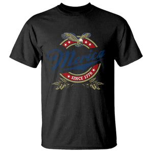 Funny Merica Since 1776 T Shirt 4th of July Beer Lover Eagle TS11 Black Print Your Wear
