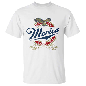 Funny Merica Since 1776 T Shirt 4th of July Beer Lover Eagle TS11 White Print Your Wear