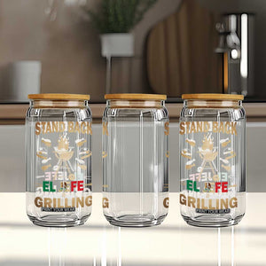 Funny Mexican Dad Glass Can El Jefe Grilling Stand Back Fathers Day TS10 Print Your Wear