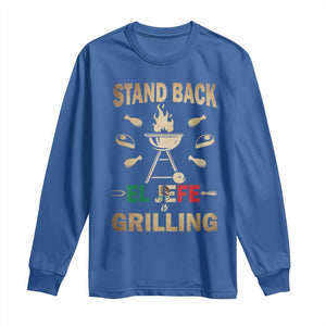 Funny Mexican Dad Long Sleeve Shirt El Jefe Grilling Stand Back Fathers Day TS10 Royal Blue Print Your Wear