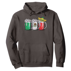 Funny Mexican Hoodie Mexico Beer Mexican Flag Sombrero Hat TS10 Dark Chocolate Print Your Wear