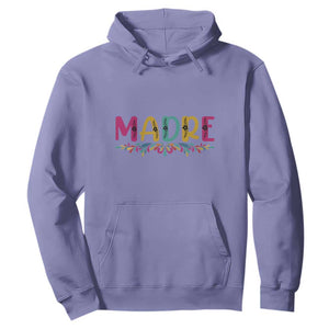 Funny Mexican Spanish Latina Mom Madre Hoodie Mexican Flowers TS11 Violet Print Your Wear