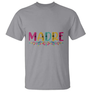 Funny Mexican Spanish Latina Mom Madre T Shirt Mexican Flowers TS11 Sport Gray Print Your Wear