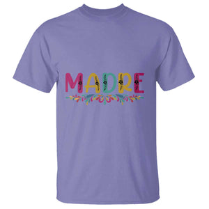 Funny Mexican Spanish Latina Mom Madre T Shirt Mexican Flowers TS11 Violet Print Your Wear