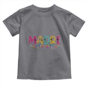 Funny Mexican Spanish Latina Mom Madre Toddler T Shirt Mexican Flowers TS11 Charcoal Print Your Wear