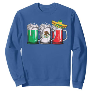 Funny Mexican Sweatshirt Mexico Beer Mexican Flag Sombrero Hat TS10 Royal Blue Print Your Wear