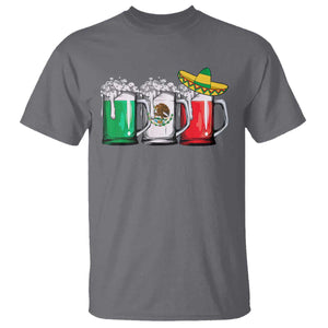 Funny Mexican T Shirt Mexico Beer Mexican Flag Sombrero Hat TS10 Charcoal Print Your Wear