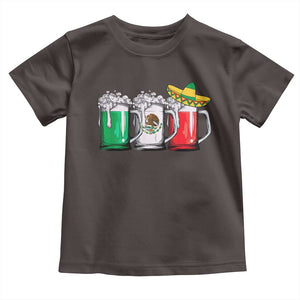 Funny Mexican Toddler T Shirt Mexico Beer Mexican Flag Sombrero Hat TS10 Dark Chocolate Print Your Wear