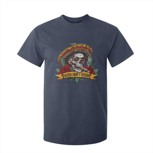 Funny Mexico Lindo Y Querido T Shirt For Kid Mexican Pride Vintage Sombrero Hat Skull TS11 Navy Print Your Wear