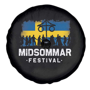 Funny Midsommar Festival Spare Tire Cover Sweden Summer Festival Maypole TS11 Print Your Wear
