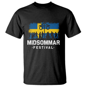Funny Midsommar Festival T Shirt Sweden Summer Festival Maypole TS11 Black Print Your Wear