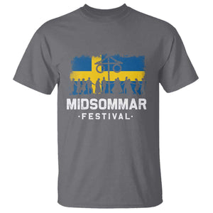 Funny Midsommar Festival T Shirt Sweden Summer Festival Maypole TS11 Charcoal Print Your Wear