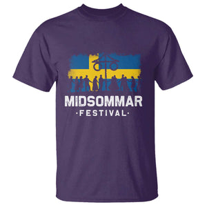 Funny Midsommar Festival T Shirt Sweden Summer Festival Maypole TS11 Purple Print Your Wear