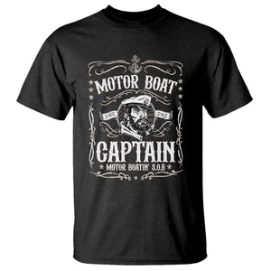 Funny Motor Boat Captain T Shirt Pontoon Boating Motor Boatin Lake TS11 Black Print Your Wear