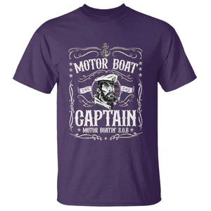 Funny Motor Boat Captain T Shirt Pontoon Boating Motor Boatin Lake TS11 Purple Print Your Wear
